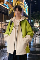 秋季新款二开宽松夹克男撞色三防冲锋衣外套DSA157B-JK7831-特P75，男装夹克，电商A157B