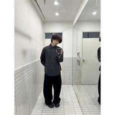 格子衬衫男长袖韩版潮流痞子帅气文艺2025春季ins外套YH9951P40，男装衬衫，电商D256-1(原A064-1)