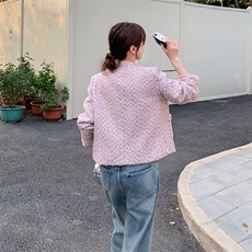 现货-粉色小香风外套2025秋装新款203-8875-P150-K228，女装短外套，帛锦泉