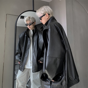 现货  2025秋季新款皮衣外套男宽松PU皮夹克JK719-P85图片