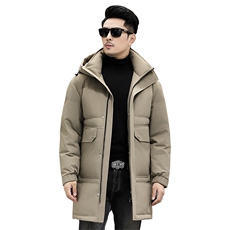 B60111钱塘2020-3冬季厚款时尚休闲中年长款男士羽绒服P305，男装羽绒服，钱塘207-3