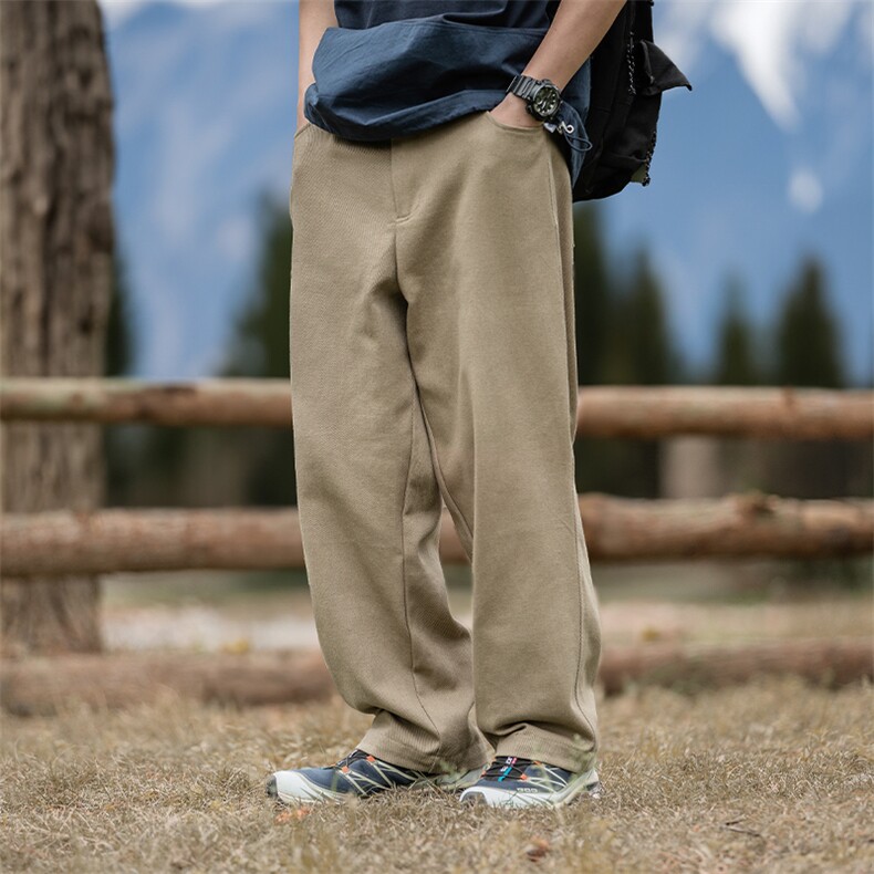 新港风复古水洗休闲裤男微宽松做旧休闲工装长裤K2214-P60控98，男装工装外套，电商A362