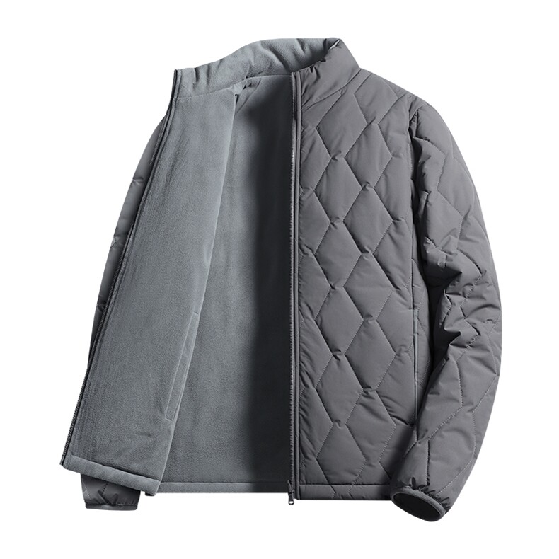 秋冬季双面穿棉衣加厚保暖棒球服上衣立领茄克棉袄外套男,男装棉衣,钱塘6003（原4033）