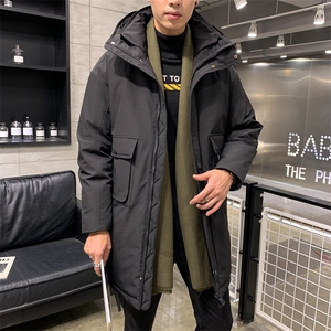 含ins冬季新款中长款商务休闲羽绒服男DS-B293-F703图片