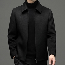 男士翻领鹅绒内胆羽绒服冬季新款中年休闲商务加厚保暖外套男装，男装羽绒服，电商B212（原钱塘6029）
