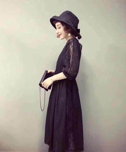 天丝蕾丝裙，女装，媞默