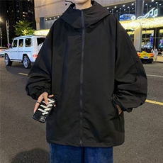 春季新款港风情侣潮流拉链夹克男百搭连帽休闲外套JK01159-P57，男装夹克，星座308B-1