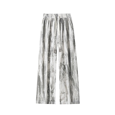 2026春季新款内景灯芯绒水墨印花长裤M-5XLHK25731-特P25，男装休闲裤，电商A022