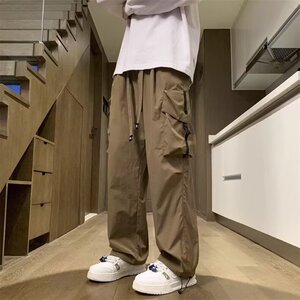 工装裤男士春秋季宽松直筒美裤式伞兵痞帅休闲冲锋长裤SMK252/P48图片