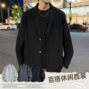 春季新款商务风西装外套男休闲西服男士西服JK02628-P83图片