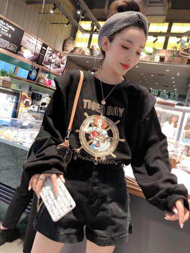 水手木耳边卫衣，女装卫衣/绒衫，一杭