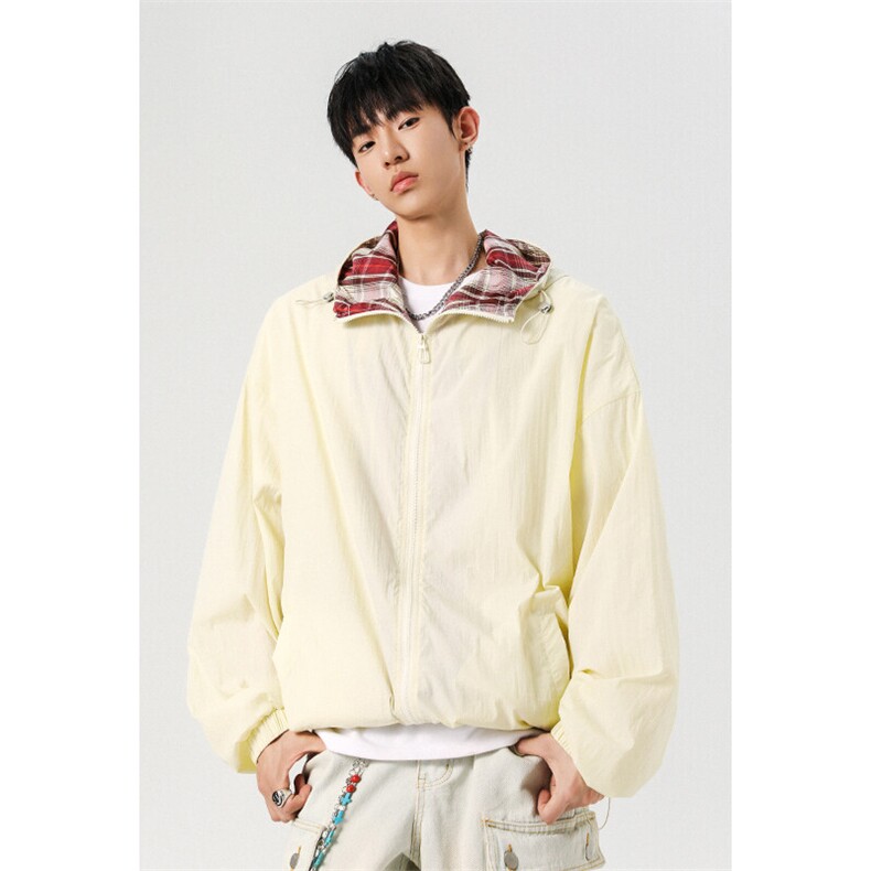 2025夏季新款港风无影大码UPF50+连帽防晒衣M-5XHS25521-特P35，男装防晒衣，电商A022