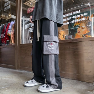 秋冬工装休闲裤男卫裤D329-QM530-P65控85-面料65棉35涤纶图片
