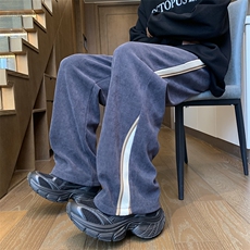 2026男士拼接美式高街休闲裤重磅高品质大码长裤23XK66550特批40，男装休闲裤，电商A042