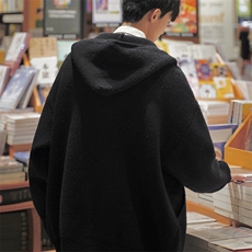 A169纯色双向拉链毛衣手插袋开衫A169MK2305P75控98，男装针织衫/毛衣，电商A169