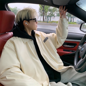 皮棉服男士韩版潮流高街帅百搭保暖2024冬季ins棉服外套MF287-P98图片