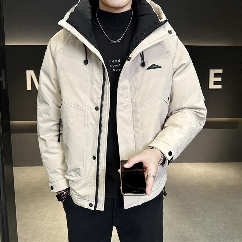 2024羽绒服男冬季外套新款韩版潮短款冬装保暖羽绒，男装羽绒服，星座1409