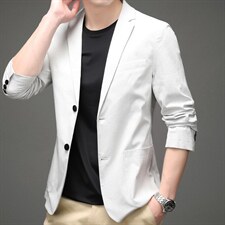 中年男士西服男装秋上衣中老年人西装外套爸爸装MNSA6629920-P200图片