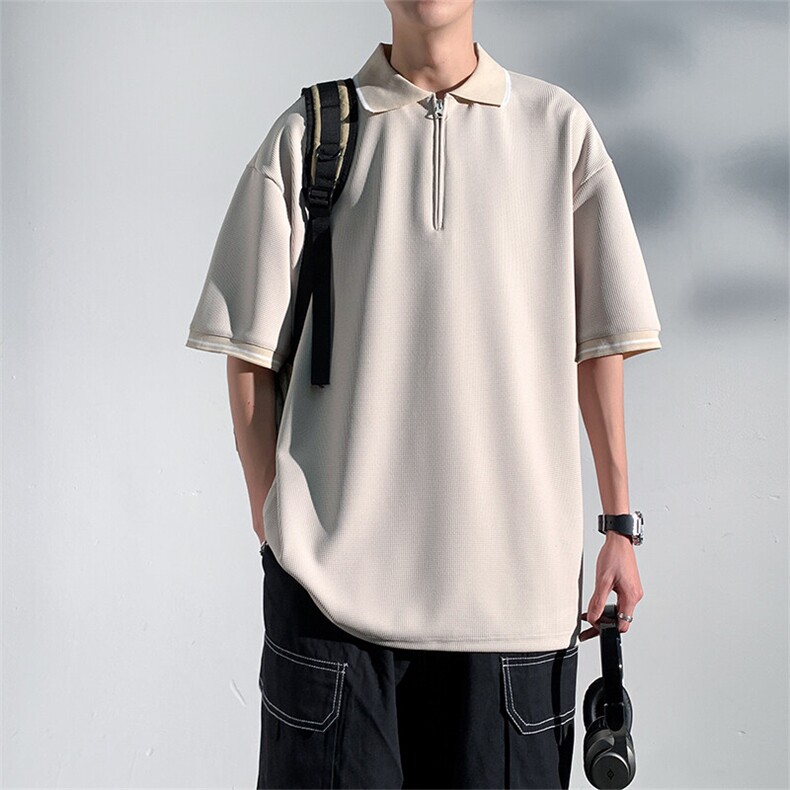 加大210斤可穿夏季新款休闲短袖T恤男宽松百搭POLO打底衫，男装Polo衫，星座1206（原A206）