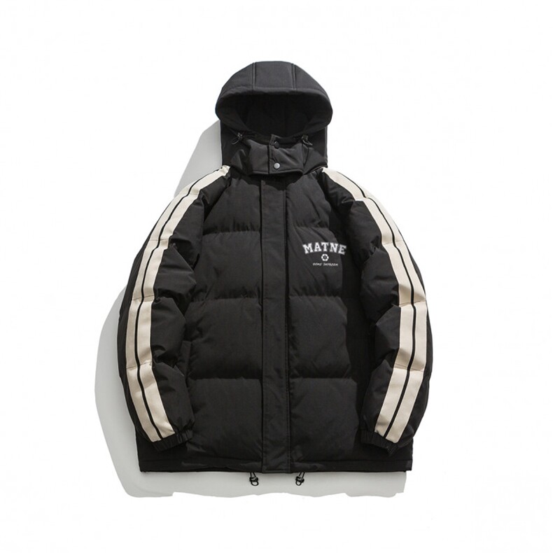白底冬季百搭宽松字母印花潮流棉服卫衣MY53031特批P95控158,男装棉衣,电商A247-1