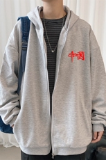 KS21276-P38加绒-P43连帽开衫卫衣男运动外套大码班服，男装卫衣，电商A040