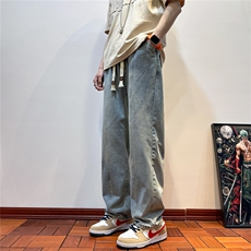 k1078-p45-控68现货宽松拉链cleanfit牛仔裤马丁靴黑暗，男装牛仔裤，星座116