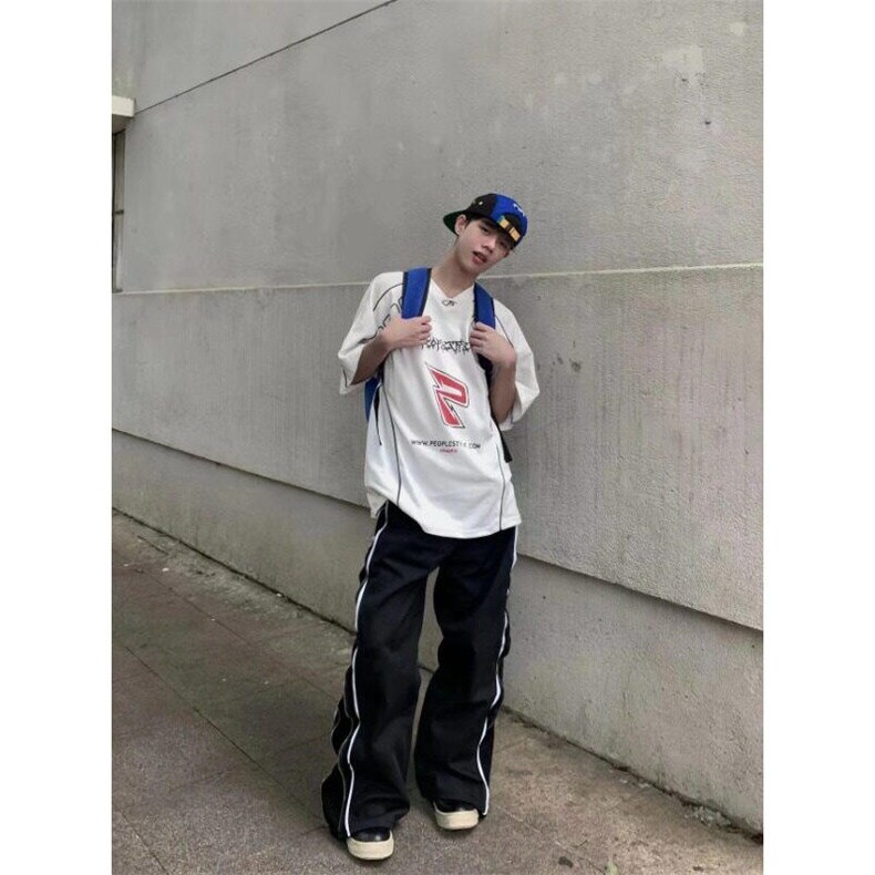 速干球衣风t恤潮牌网眼透气短袖男款夏季美式复古赛车骑行服T477,男装T恤,星座601-1