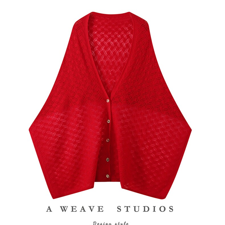 2025年秋季时尚百搭通勤简约休闲镂空围巾披肩,饰品披肩,羿纯羊绒
