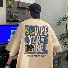 量大优供视频220克美式短袖t恤T2922得物直播有280克品质，男装T恤，电商A486