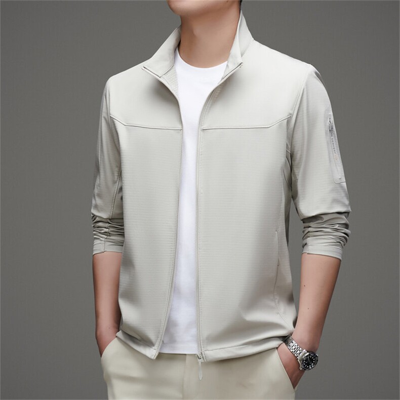 MJ-8613春秋男士薄款登山户外时尚休闲高品立领夹克图片