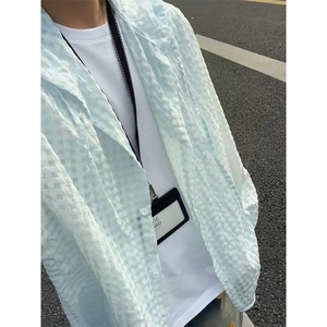 冰丝防晒夏季轻薄透气速干连帽衬衫休闲情侣装外套C2254-特价P42图片
