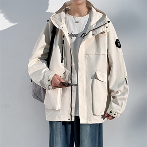 春秋户外冲锋衣男女同款防风防水连帽工装外套登山服夹克2481-P75图片