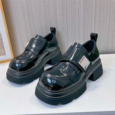 新款真皮乐福鞋女2024春季英伦风小皮鞋女日系JK复古单鞋百搭女鞋，女鞋小皮鞋，电商A223