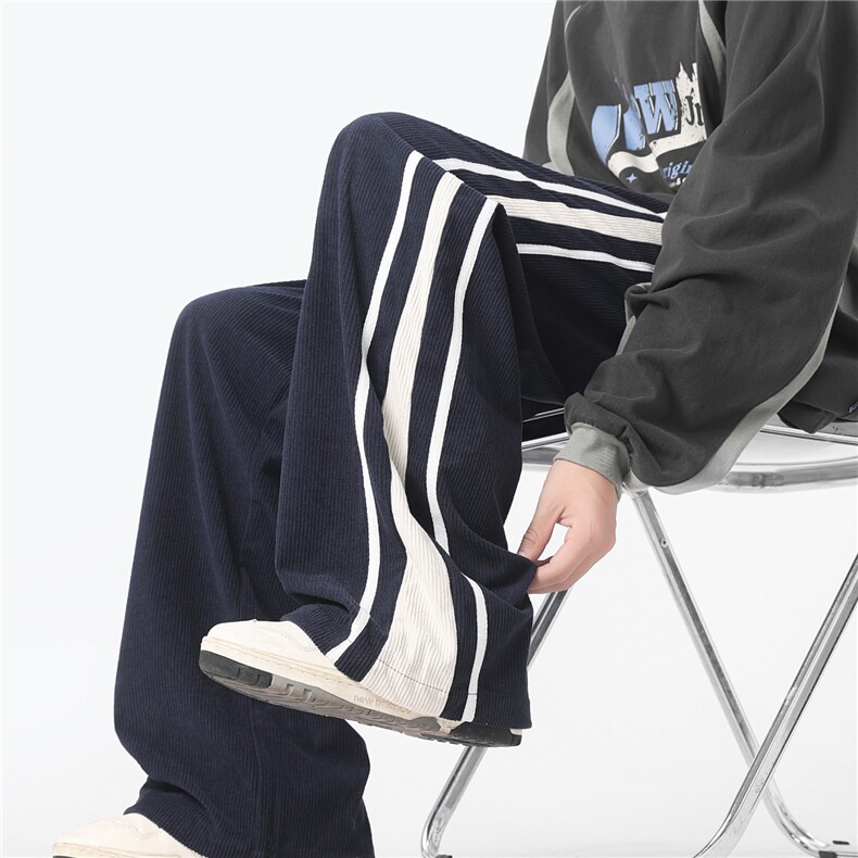 哈喽潮牌卫裤男女潮牌美式直筒宽松垂感休闲运动长裤K6744-P49,男装休闲裤,星座412-3