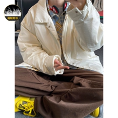 衬衫翻领羽绒服男轻薄时尚短款防寒保暖厚外套Y5870-P145【特价】，男装衬衫，电商A007