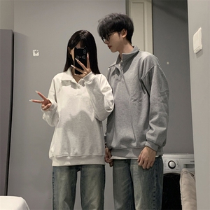 抖音得物高品质二开 26春装美式高街结构设计POLO翻领卫衣外套W77图片