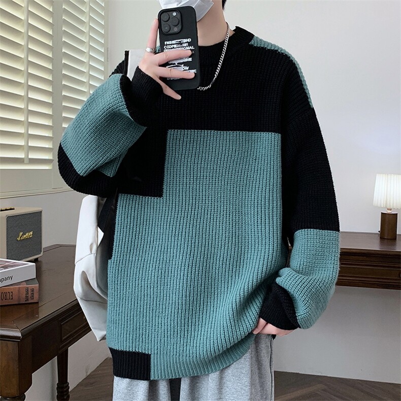 【新品】2025秋冬男士时尚休闲百搭针织毛衣潮流-M5105-P45,男装针织衫/毛衣,星座1105-1