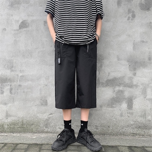 chic港风七分裤男士潮牌黑暗系工装休闲短裤裤韩版潮流

K264-P22图片