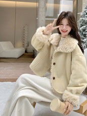 新款！冬装两面穿皮毛一体外套2C133-8989-P215-K318，女装皮草，2C133