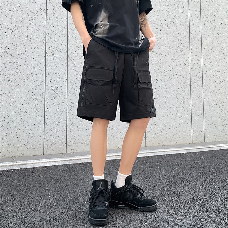 工装短裤男潮牌ins宽松休闲潮流外穿中裤五分裤DK0722-P38,男装牛仔裤,星座308B-2