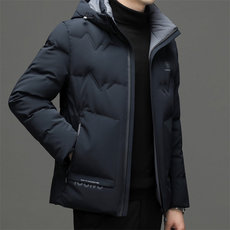 DF22603钱塘2020-2商务百搭简约厚款连帽新款中年男士羽绒服P245,男装羽绒服,钱塘207-2