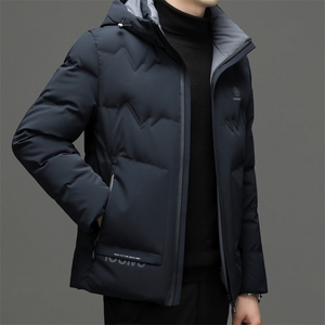 DF22603钱塘2020-2商务百搭简约厚款连帽新款中年男士羽绒服P245图片