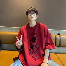 220g纯棉美式夏季短袖t恤男DT420-特批19控38，男装T恤，电商B370