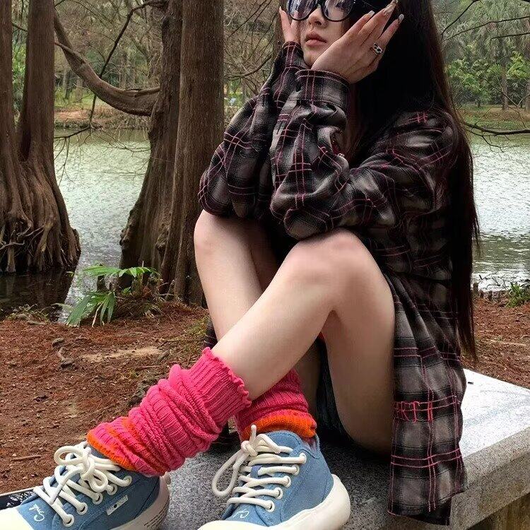 美式高街格纹衬衫男女2025春季新款字母印花情侣长袖衬衣宽松上衣,女装衬衫,星座506A