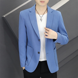 新款春秋帅气休闲韩版时尚潮流修身男士小西服外套2377-P90图片
