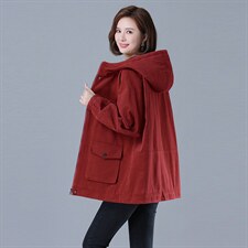 2024冬加绒加厚棉服保暖连帽派克服727款，女装棉衣/棉服，秋牧寒烟