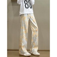 B221美式ins个性花色休闲灯芯绒长裤直筒裤LK25569-特P30控68.88，男装休闲裤，电商B221
