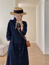 秋季丝巾牛仔裙，其它，吉之红