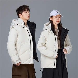 可拆卸袖羽绒服男休闲潮流小众韩版高品质短款外套男YR2411-P200图片