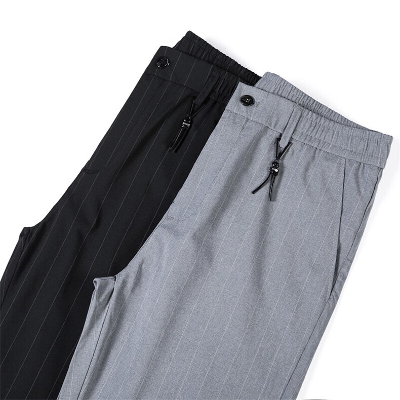 春夏季免烫修身休闲裤子商务正装西装裤男士条纹长裤k1913有现货，男装休闲裤，星座224-1